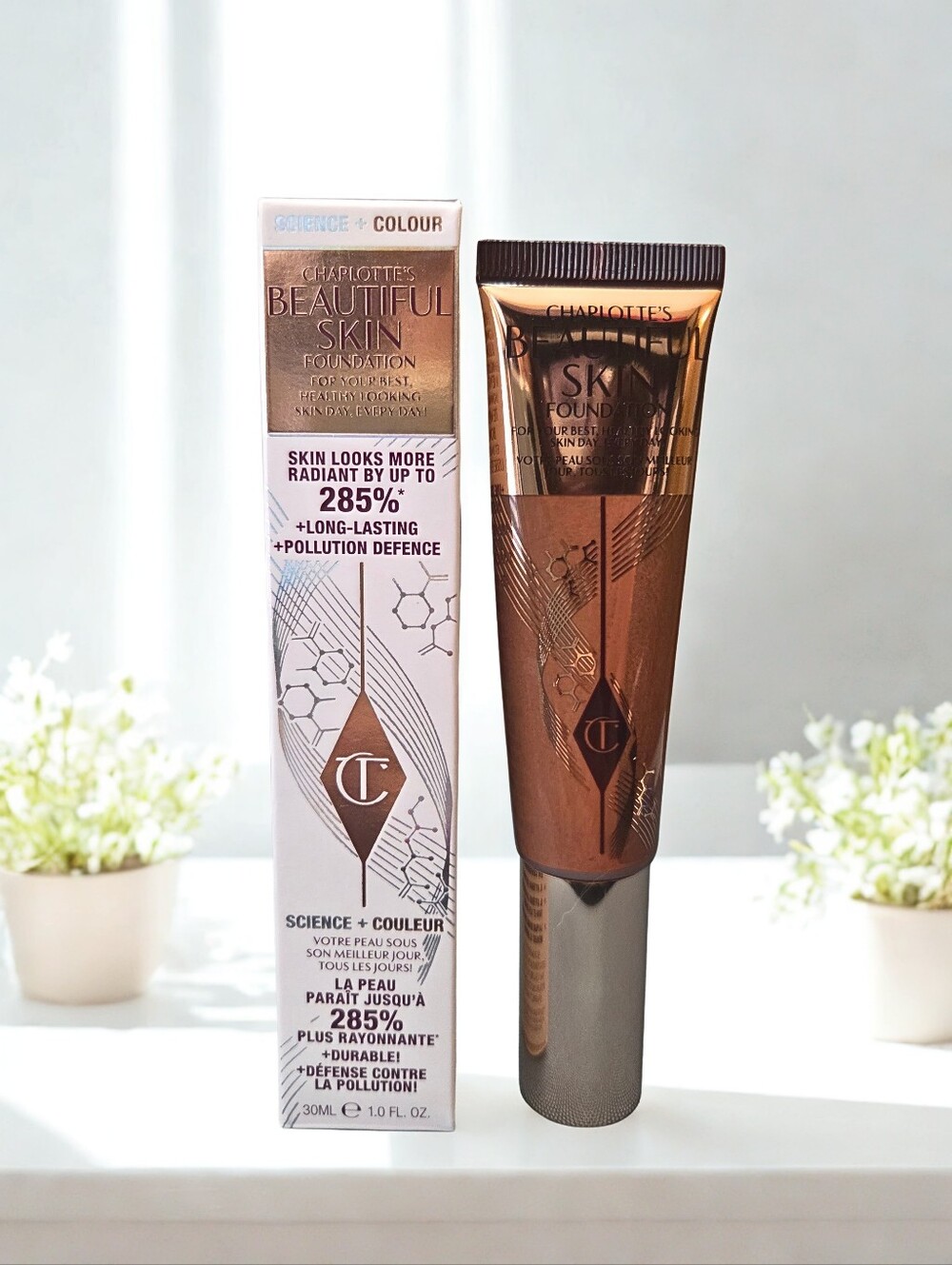 Charlotte Tilbury Beautiful Skin Foundation 17 Cool 30ml NIB